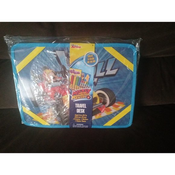 Innovative Designs Disney Junior Mickey And The Roadster Racers Travel Desk New - Picture 2 of 12